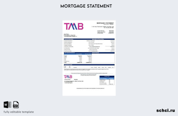 цифровая загрузка India Tamilnad Mercantile Bank, выписка по ипотечному кредиту,